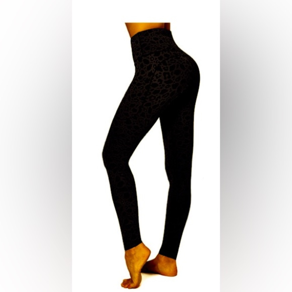 LETS FIT Y03 High Waisted Yoga Leggings w Pockets for Running-Workout etc XL